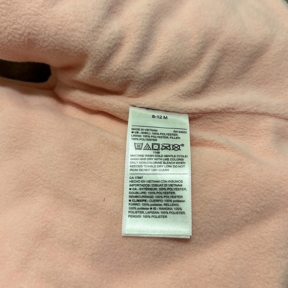 Pink Old Navy Puffer Vest Size 6-12m - Picture 5 of 5